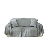 家柏饰(CORATED)沙发巾全盖套罩垫秋冬季北欧式雪尼尔布艺客厅三人组合田园防滑套 雪尼尔灰 180*330cm
