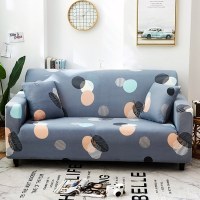 沙发套懒人简约沙发套罩四季通用全包卐能套罩全盖布艺 印象派[送抱枕套] L码(沙发长190~230CM适用于三人位沙发)