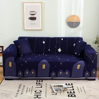 沙发套懒人简约沙发套罩四季通用全包卐能套罩全盖布艺一 繁星点点[送抱枕套] S码(沙发长90-140cm适用于单人沙发)