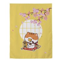 家柏饰(CORATED)窗帘免打孔安装遮光宿舍学生卧室简易出租房用出租屋魔术贴小窗帘 贵族猫 宽1.0X高1.0一片