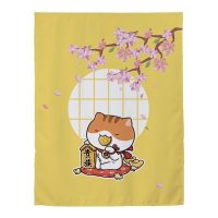 家柏饰(CORATED)窗帘免打孔安装遮光宿舍学生卧室简易出租房用出租屋魔术贴小窗帘 贵族猫 宽1.0X高2.0一片