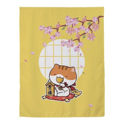 家柏饰(CORATED)窗帘免打孔安装遮光宿舍学生卧室简易出租房用出租屋魔术贴小窗帘 贵族猫 宽1.0X高2.0一片