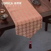 新中式桌旗禅意现代简约茶几餐桌布长条装饰布北欧电视柜盖巾定 望蓬莱-红色 33*330cm(适用桌长2.7米-2.9米)