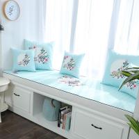 家柏饰(CORATED)花好月圆印花飘窗垫窗台垫定做简约现代沙发垫田园卧室榻榻米阳台 花好月圆 10cm飘窗垫