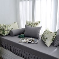 家柏饰(CORATED)高密度海绵飘窗垫窗台垫定做沙发垫北欧阳台垫榻榻米可机卡座 7号色 3cm飘窗垫