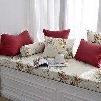 家柏饰(CORATED)高密度海绵飘窗垫窗台垫定做沙发垫北欧阳台垫榻榻米可机卡座 花2号色 8cm飘窗垫