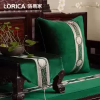 新中式桌旗客厅茶几餐桌布电视柜绣花布艺床旗定制 悦嘉禾 悦嘉禾-祖母绿 33*240cm(适用桌长1.9米-2米)