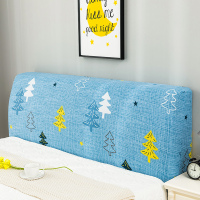 床头套罩全包北欧风格萬能通用防尘软包木床头靠背保护可拆洗 玉树() 1.5米(适合1.4-1.7米床头使用)