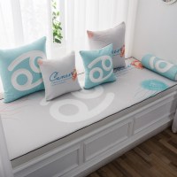 家柏饰(CORATED)北欧高密度乳胶飘窗垫窗台垫定做榻榻米阳台海绵垫沙发毯坐垫 巨蟹座 定制联系客服报价(自拍不发货)