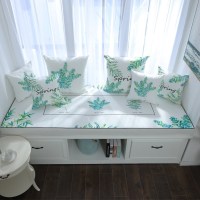 家柏饰(CORATED)北欧高密度乳胶飘窗垫窗台垫定做榻榻米阳台海绵垫沙发毯坐垫 清寻 10cm飘窗垫