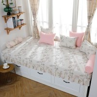 家柏饰(CORATED)北欧高密度海绵飘窗垫乳胶窗台垫定做沙发毯阳台垫榻榻米卡座 花7号 12cm飘窗垫