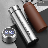 家柏饰(CORATED)智能紫砂内胆保温杯男士女紫砂杯泡茶杯水杯子 钢本色