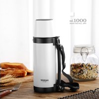 家柏饰(CORATED)家用大容量保温壶便携茶壶女户外保温瓶宝宝外出冲奶粉1000ml水杯