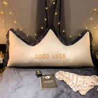 家柏饰(CORATED)风北欧皇冠床上靠枕床头板软包双人可拆洗靠垫抱枕大靠背