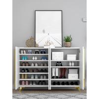 森美人鞋柜家用大口大容量简约现代多层收纳储物柜入户玄关柜轻奢鞋架