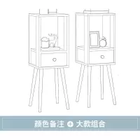 家柏饰(CORATED)花架阳台落地式客厅室内实木花盆架多层置物架多肉绿萝花架子靠墙 大款组合颜色备注