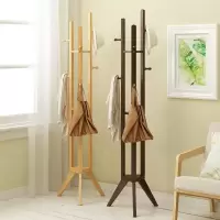 森美人简易衣帽架楠竹卧室挂衣架子简约现代置物衣服收纳落地家用