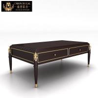 森美人美式实木轻奢茶几电视柜组合大小户型储物柜欧式法式功夫茶桌客厅