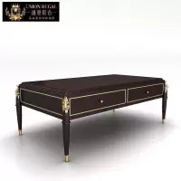 森美人美式实木轻奢茶几电视柜组合大小户型储物柜欧式法式功夫茶桌客厅
