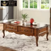 森美人美式实几电视柜大理石组合欧式复古新古典功夫茶台简美家具