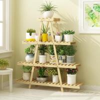 森美人花架子实木质室内外多层客厅阳台置物省空间多肉家用小花盆架