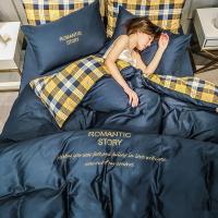 家柏饰(CORATED)60支床单被套全棉床上四件套四季款100全棉床笠款夏季风