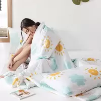 家柏饰(CORATED)A类针织棉空调被薄款夏凉被全棉夏季全棉被子夏天单双人夏被