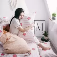家柏饰(CORATED)全棉枕套一对装全棉枕头套一个单人枕用4874整头套一只装