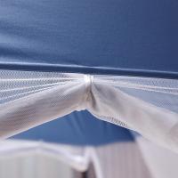 家柏饰(CORATED)新款蒙古包蚊帐1.5m床家用简约1.8m免安装可折叠宝宝防摔拉链款