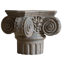 家柏饰(CORATED)仿木柱台烛台 装饰摆件 美式古典 经典花桌面欧式