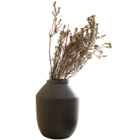 家柏饰(CORATED)灰色系素瓶陶罐花瓶花器花插瓶 日式禅意自然清新