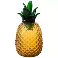家柏饰(CORATED)玻璃菠萝凤梨 手工吹制拉制工艺品装饰摆件艺术美式