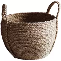 家柏饰(CORATED)素朴风格编软体收纳篮筐 脏衣筐 装饰收纳美式日式