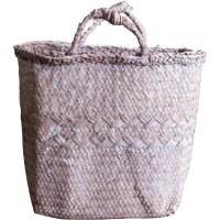 家柏饰(CORATED)编花篮提篮收纳篮装饰花器 手工艺术编织日式杂货