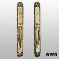 BONJEAN别墅锁大锁实木双开入户大锁欧式木锁防盗锁把手锁具