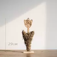 家柏饰(CORATED)森林气氛摆件欧式美式白桦手工艺品圣诞装饰陈列桌面地面 花(小)