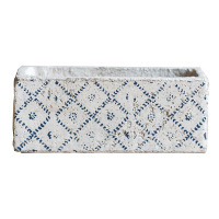 森美人方体花器 水泥印花花盆 做旧怀旧仿古 自由组合花园装饰