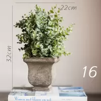 家柏饰(CORATED)暮雪仿真树球盆景桌面装饰摆件绿植球办公室餐桌咖啡馆 16
