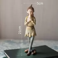 家柏饰(CORATED)森林精灵手绘树脂摆件系列装饰梦幻少女乡村 森林精灵Syrinx