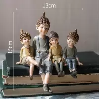 家柏饰(CORATED)森林精灵手绘树脂摆件系列装饰梦幻少女乡村 笑望着你的小精灵
