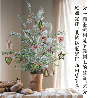 家柏饰(CORATED)Christmas中诞树摆件盆景雪松装饰家用橱窗桌面地面个性 套装三:大雪衫+树上挂饰
