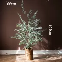 家柏饰(CORATED)Christmas中诞树摆件盆景雪松装饰家用橱窗桌面地面个性 纸杯雪杉圣诞树(大号)