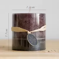 家柏饰(CORATED)欧式复古铁艺烛台 风灯油灯小提灯 装饰摆件花园杂货道具 圆柱巧克力香