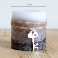 家柏饰(CORATED)欧式复古铁艺烛台 风灯油灯小提灯 装饰摆件花园杂货道具 小号雁灰