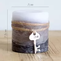 家柏饰(CORATED)欧式复古铁艺烛台 风灯油灯小提灯 装饰摆件花园杂货道具 小号雁灰