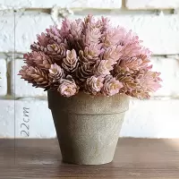家柏饰(CORATED)仿真树球盆景 咖盆 绿植盆栽 花球球桌面餐桌装饰品 19