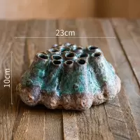 家柏饰(CORATED)陶瓷珊瑚花瓶花器花盆水培禅意古风装饰摆件创意另类个性 多孔花器(珊瑚瓶B) 中