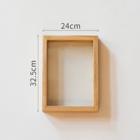 家柏饰(CORATED)实木创意植物标本相框立体照片墙现代简约画框摆台免打孔INS 32.5*24*5cm 其他尺寸