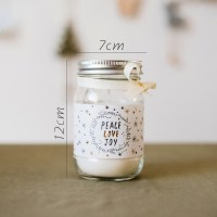 家柏饰(CORATED)香薰蜡烛装饰摆件 杯蜡罐蜡大豆蜡蜂蜡 罐头蜡(雪花)