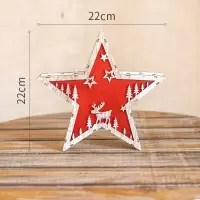 家柏饰(CORATED)圣诞气氛装饰灯箱灯盒摆件壁挂 小夜灯圣诞树星星雪人 D款